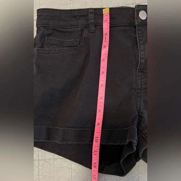 H&M Black Cotton Shorts Size 10 - Picture 6 of 6